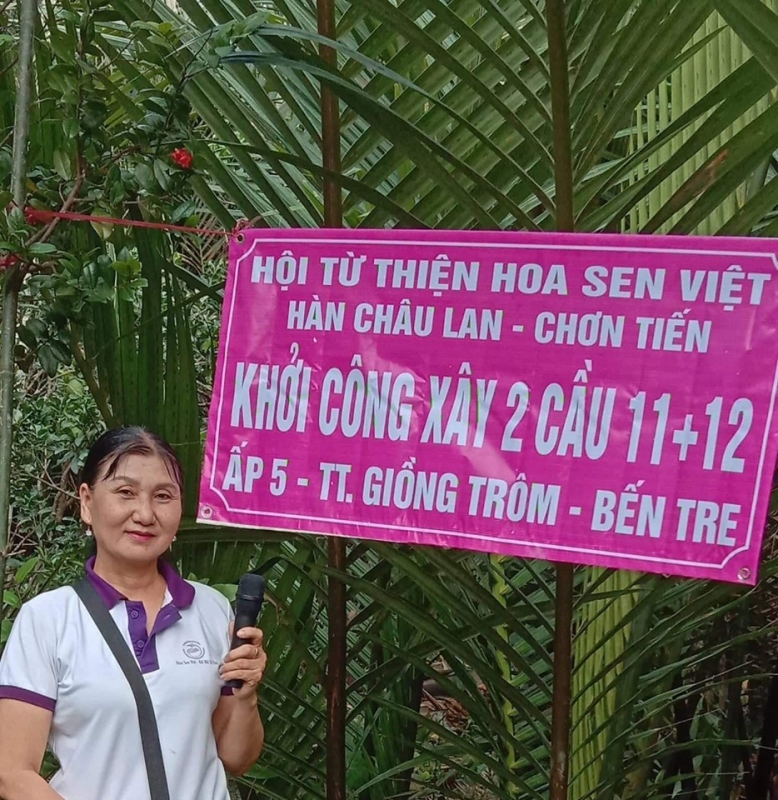 Hoa Sen Việt khánh thành 2 cây cầu số 11&12 ở Bến Tre ngày 18 tháng 12, 2019