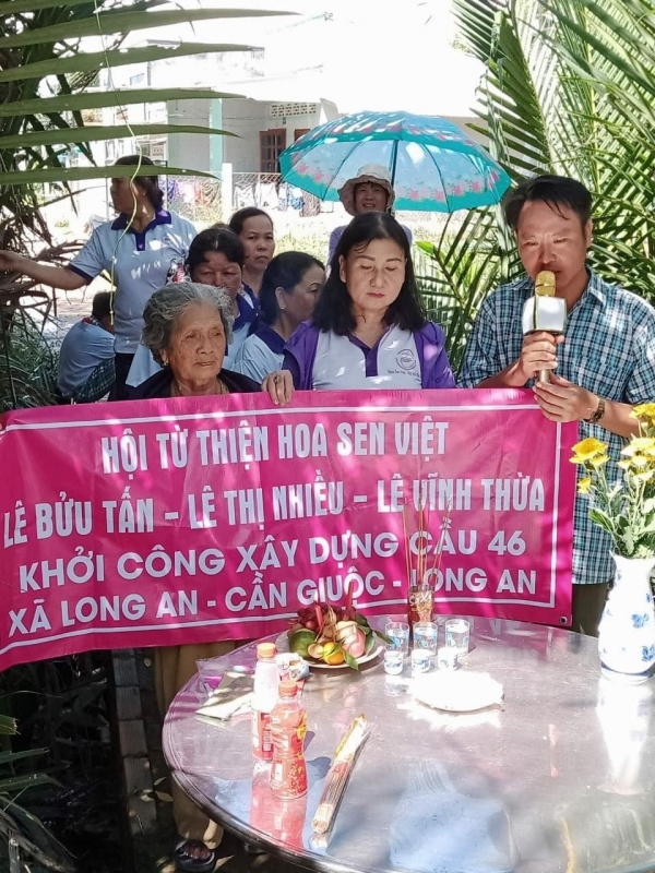 [2020.12.27] Hoa Sen Việt khánh thành cầu số 46 ở Long An