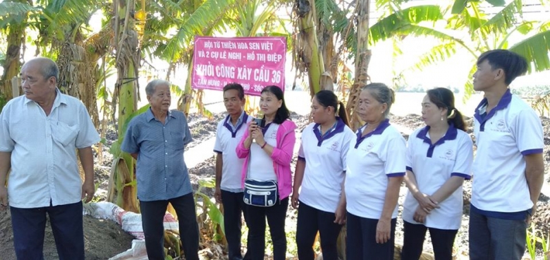 Hoa Sen Việt khởi công xây dựng cầu 36 Sóc Trăng 24/6,2020